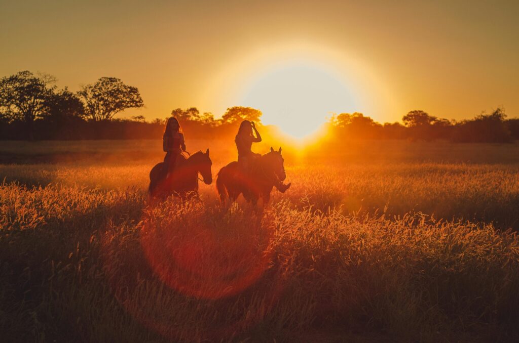 Horseback Riding at Sunset